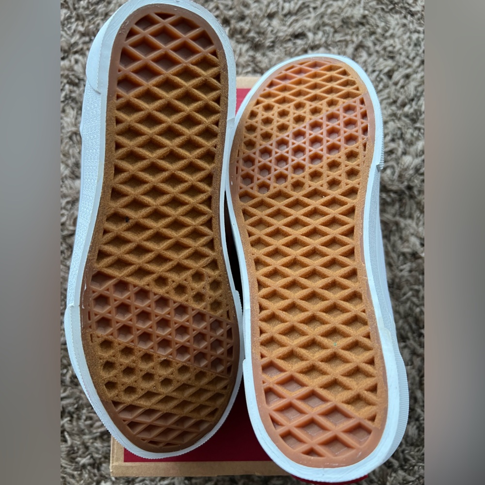 White Vans Seldan Platform shoes girls size 3y and 4y - Picture 3 of 8